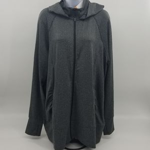 Mondetta Sleek Jacquard Hooded Knit Jacket NWT